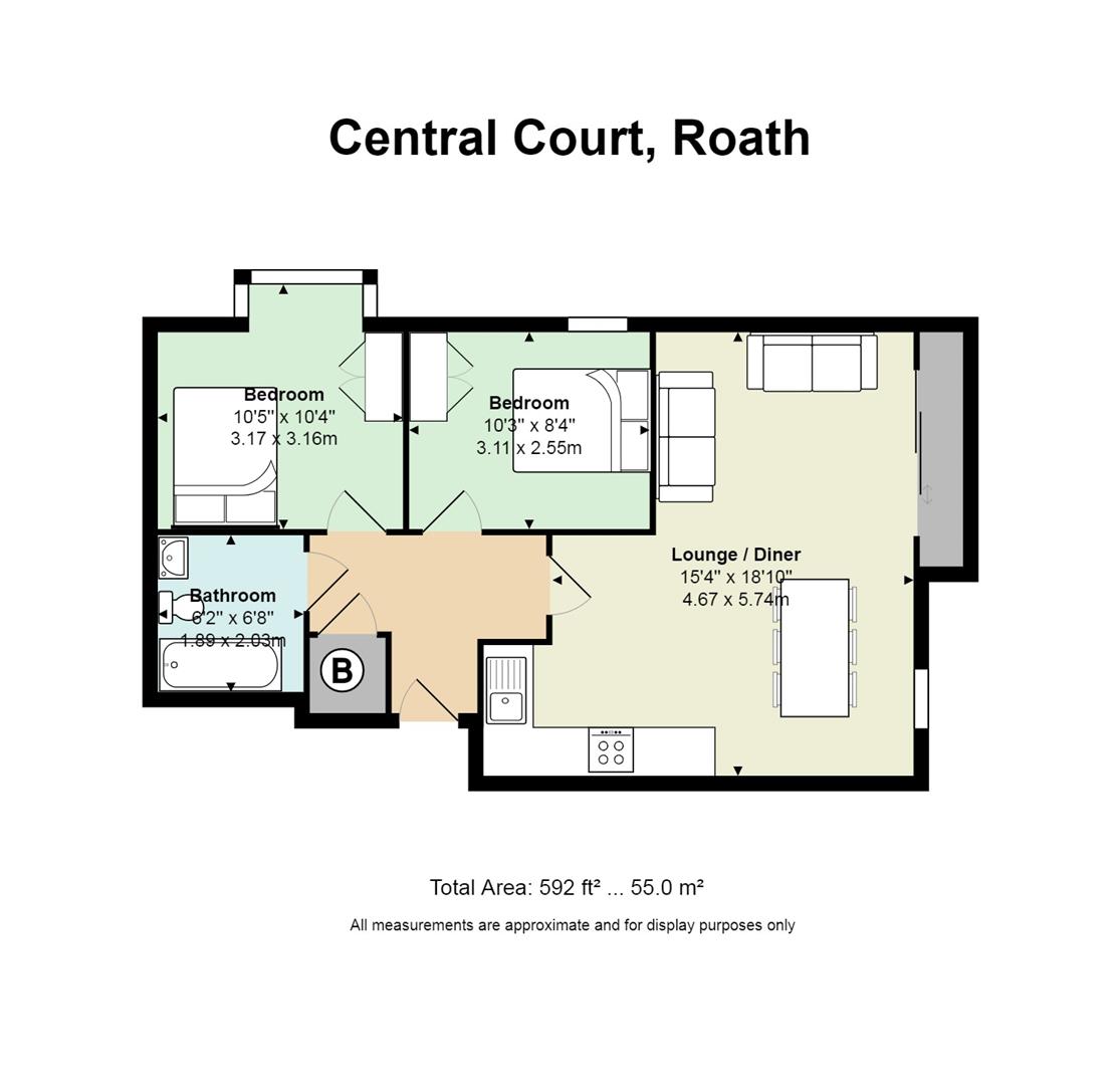 Floorplan for Central Court, Roath